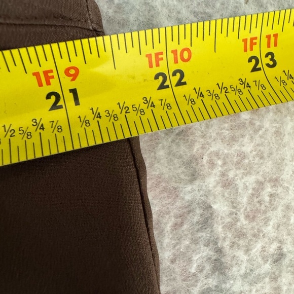 Linea By Louis Dell'Olio Brown Sheer Button-Up Blouse & Tank Set L - Picture 9 of 16